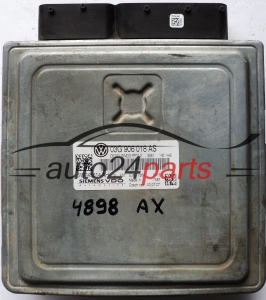 MOTORSTEUERGERÄT ECU STEUERGERAT VW VOLKSWAGEN PASSAT 1.8 TDI 03G906018AS, 03G 906 018 AS, DIESEL SIMOS PPD1.2 9581, SIEMENS VDO 5WP45514 AH