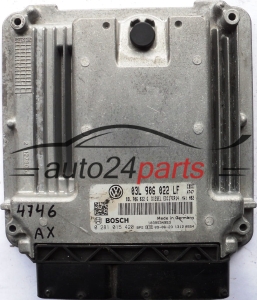CALCULATEUR MOTEUR VOLKSWAGEN GOLF 2.0 TDI BOSCH 0 281 015 420, 0281015420, 03L 906 022 LF, 03L906022LF, 03L 906 022 G, 03L906022G, EDC17CP14