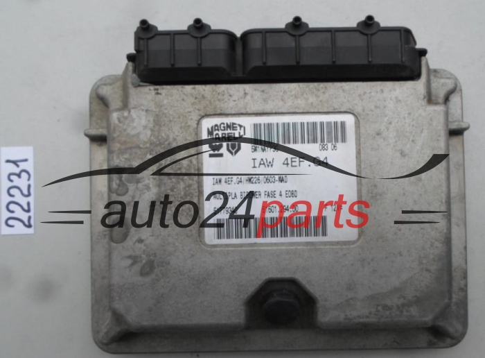 KOMPUTER STEROWNIK SILNIKA FIAT MULTIPLA 1.6 IAW 4EF.G4, IAW4EFG4, 51779340
