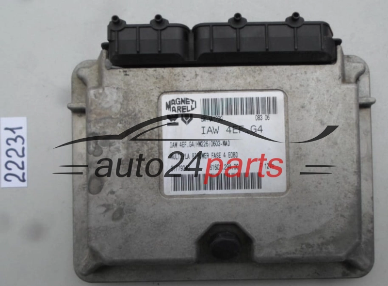 KOMPUTER STEROWNIK SILNIKA FIAT MULTIPLA 1.6 IAW 4EF.G4, IAW4EFG4, 51779340