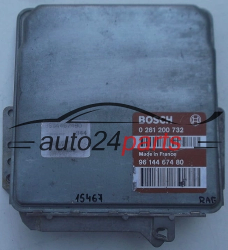 KOMPUTER STEROWNIK SILNIKA CITROEN ZX PEUGEOT 306 1.4 BOSCH 0261200732, 0 261 200 732, 9614467480, 96 144 674 80