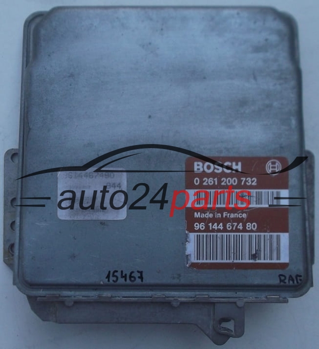KOMPUTER STEROWNIK SILNIKA CITROEN ZX PEUGEOT 306 1.4 BOSCH 0261200732, 0 261 200 732, 9614467480, 96 144 674 80
