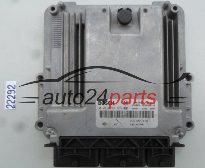 KOMPUTER STEROWNIK SILNIKA RENAULT 1.5 DCI BOSCH 0 281 019 889, 0281019889, 237102747R 