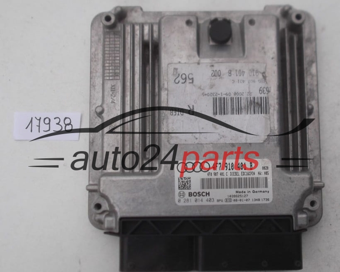 KOMPUTER STEROWNIK SILNIKA AUDI A6 2.7 TDI BOSCH 0 281 014 403