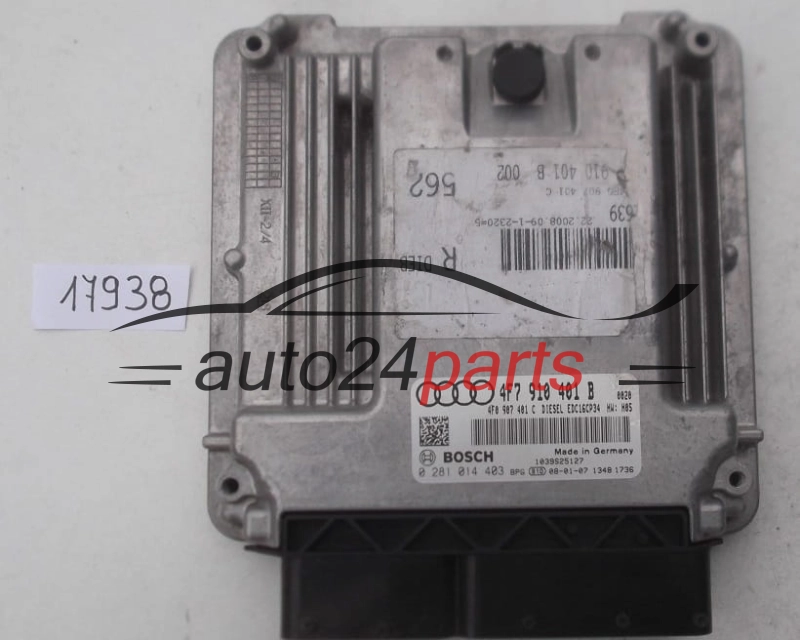 KOMPUTER STEROWNIK SILNIKA AUDI A6 2.7 TDI BOSCH 0 281 014 403