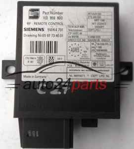 CENTRALKA MODUL STEROWNIK SEAT SIEMENS 5WK4791, 5WK4 791, 1L0959800, 1L0 959 800 - C27, C28, C391