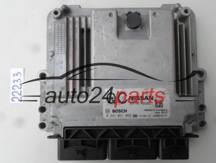 CALCULATEUR MOTEUR NISSAN X-TRAIL BOSCH 0 281 031 099, 0281031099, 23710 4BE0D, 237104BE0D