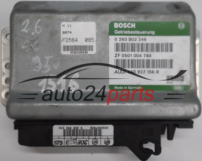 STEROWNIK SKRZYNI AUTOMATYCZNEJ AUDI A6 C4 100 2.6 4A0927156R, 4A0 927 156 R, BOSCH 0260002246, 0 260 002 246, ZF0501004784, ZF 0501 004 784 