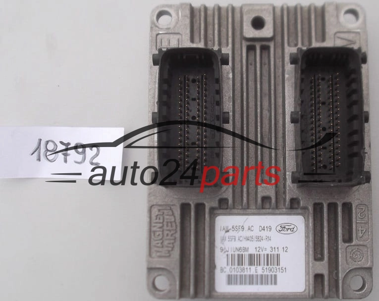 KOMPUTER STEROWNIK SILNIKA FORD KA 1.4 MAGNETI MARELLI IAW 5SF9.AC