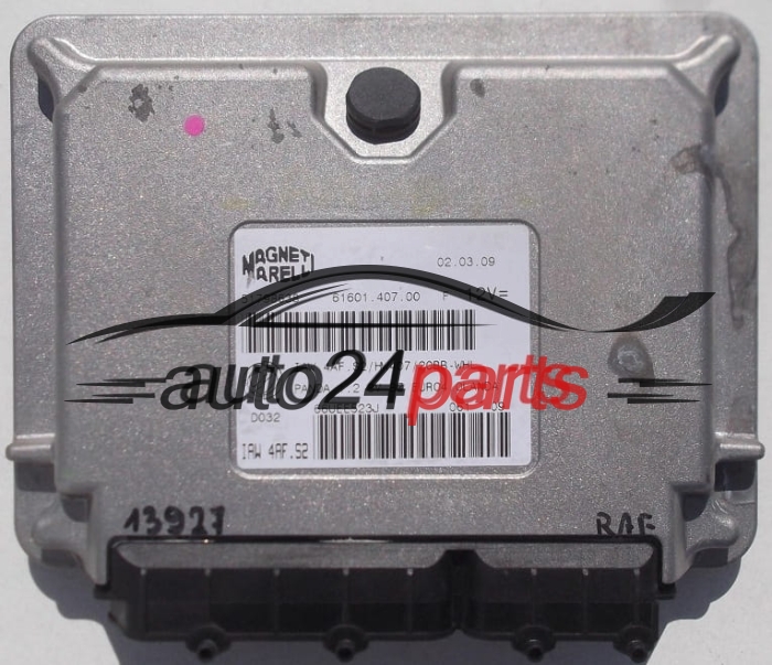 ECU CENTRALITA DE MOTOR FIAT PANDA 1.2 MAGNETI MARELLI IAW 4AF.S2, IAW4AFS2, 51798638, 61601.407.00, 6160140700