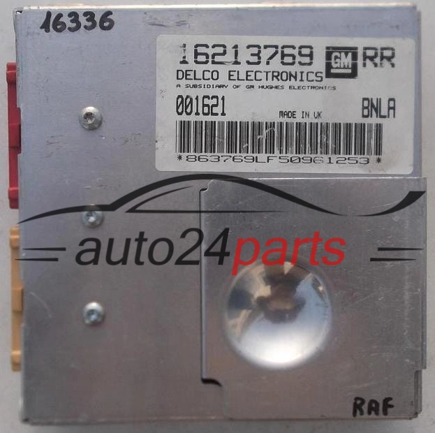 Sterownik silnika OPEL ASTRA X16XEL DELCO 16213769RR BNLA - 16336