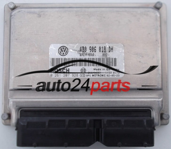 MOTORSTEUERGERÄT ECU STEUERGERÄT  AUDI A4 VOLKSWAGEN PASSAT 1.8 T BOSCH 0 261 207 928,  4B0 906 018 DH