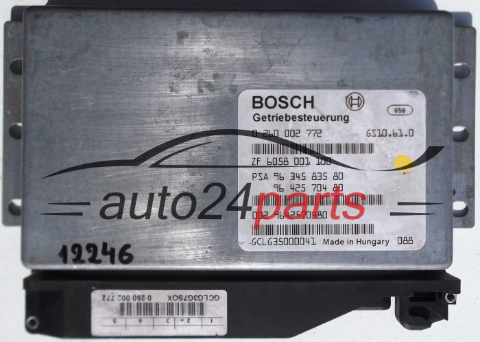 STEROWNIK SKRZYNI AUTOMATYCZNEJ CITROEN PEUGEOT BOSCH 0 260 002 772,  96 345 835 80