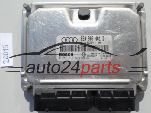 KOMPUTER STEROWNIK SILNIKA VOLKSWAGEN AUDI A4 B6 B7 BOSCH 0 281 010 823, 0281010823, 8E0 907 401 D, 8E0907401D