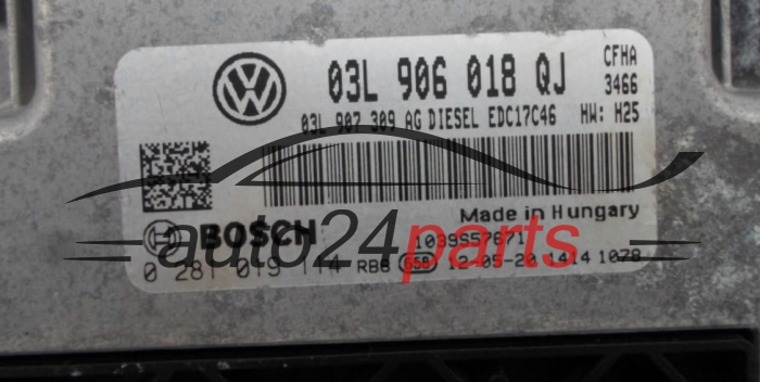 Calculateur Moteur SKODA YETI 2.0 TDI BOSCH 0 281 019 114, 03L 906 018 QJ