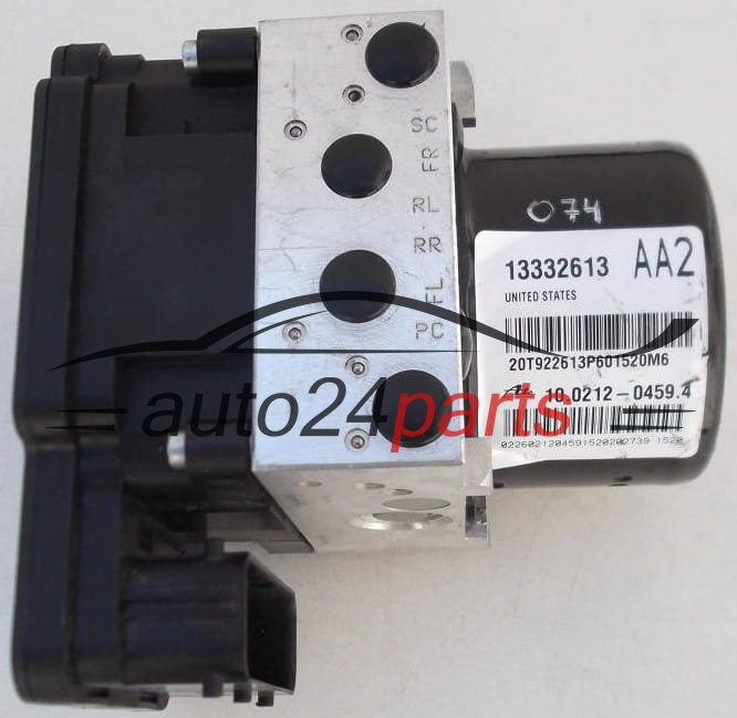 POMPE HYDRAULIQUE ET CALCULATEUR dABS OPEL ASTRA J GM 13332613 AA2, ATE 10.0212-0459.4, 10021204594, 10.0961-4507.3, 10096145073, 10.0619-3373.1, 10061933731, 28.5610-9706.3, 28561097063