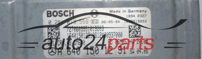 MOTORSTEUERGERÄT ECU STEUERGERAT MERCEDES W245 BOSCH 0 281 013 559, 0281013559, A 640 150 12 91, A6401501291