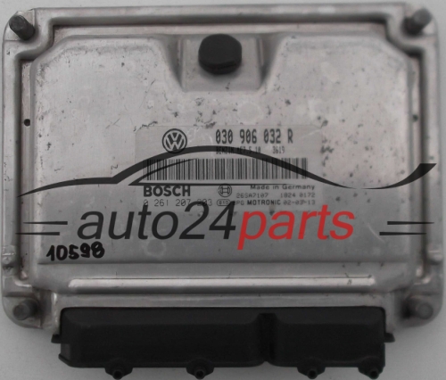 MOTORSTEUERGERÄT ECU STEUERGERAT VW VOLKSWAGEN LUPO 1.4 BOSCH 0 261 207 203, 0261207203, 030 906 032 R, 030906032R 