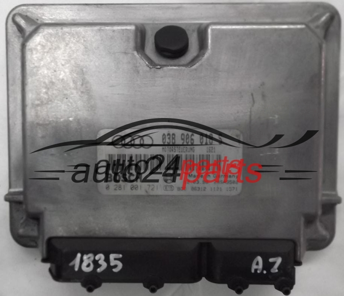 MOTORSTEUERGERÄT ECU STEUERGERÄT AUDI A4 1.9 TDI AFN 038906018S, 038 906 018 S, BOSCH 0281001721