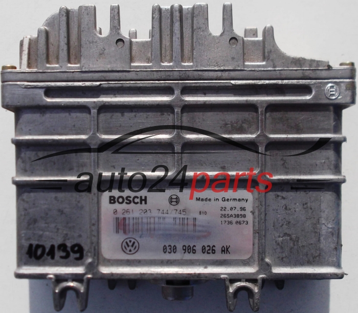 VW VOLKSWAGEN POLO, SEAT 1.0, BOSCH 0 261 203 744/745, 0261203744, 030 906 026 AK, 030906026AK 