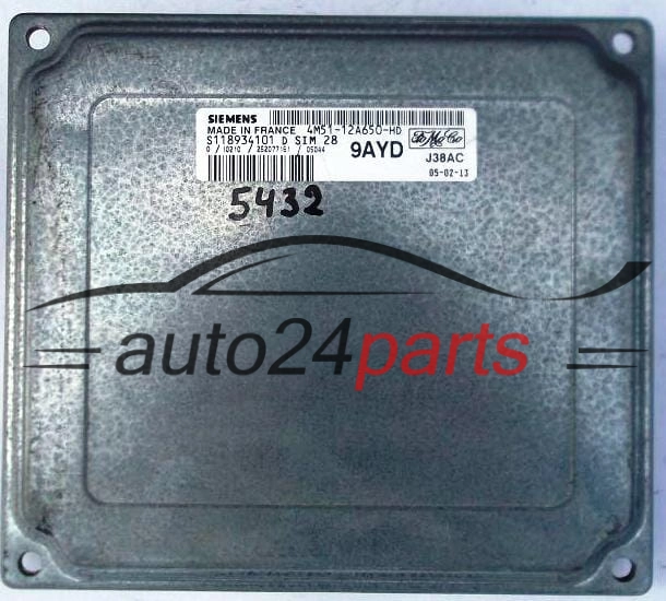 KOMPUTER STEROWNIK SILNIKA FORD FOCUS FIESTA SIEMENS S118934101 D
