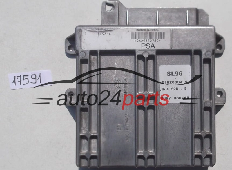 KOMPUTER STEROWNIK SILNIKA PEUGEOT 306 1.8 SAGEM SL96-4 21626034-9 9629372780