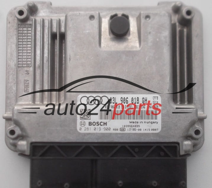 MOTORSTEUERGERÄT ECU STEUERGERÄT AUDI VOLKSWAGEN BOSCH 0 281 019 900,  03L 906 018 QH