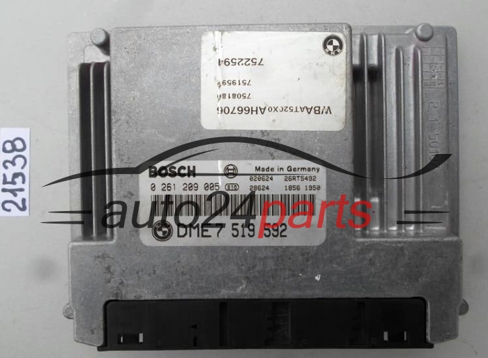Calculateur moteur BMW E46 318 2.0 0261209005 DME 7519592