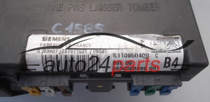 Module de contrôleur BSI CITROEN PEUGEOT SIEMENS S110950400 C 