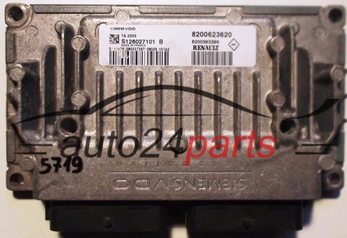 STEROWNIK SKRZYNI AUTOMATYCZNEJ RENAULT MEGANE 2.0 SIEMENS S126027101B, S126027101 B, 8200623620, 8200563399 - 5719