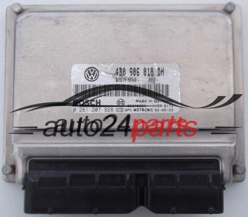 CALCULATEUR MOTEUR AUDI A4 VOLKSWAGEN PASSAT 1.8 T BOSCH 0 261 207 928,  4B0 906 018 DH