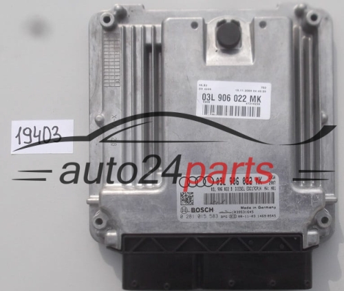 KOMPUTER STEROWNIK SILNIKA AUDI A4 2.0 TDI BOSCH 0 281 015 583, 0281015583, 03L 906 022 MK, 03L906022MK, EDC17CP14