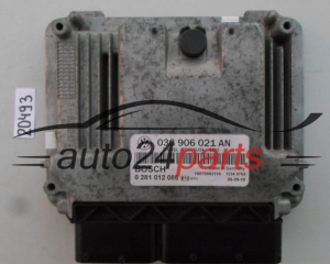 KOMPUTER STEROWNIK SILNIKA VW VOLKSWAGEN SKODA 1.9 TDI BOSCH 0 281 012 085, 0281012085, 03G 906 021 AN, 03G906021AN, EDC16U34 - 20493