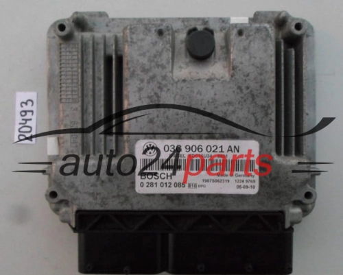 KOMPUTER STEROWNIK SILNIKA VW VOLKSWAGEN SKODA 1.9 TDI BOSCH 0 281 012 085, 0281012085, 03G 906 021 AN, 03G906021AN, EDC16U34