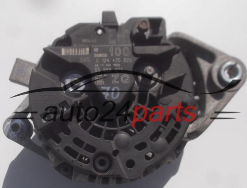 ALTERNATOR 1.8 OPEL ASTRA H BOSCH 0124425025, 55556071 ZQ, 100A
