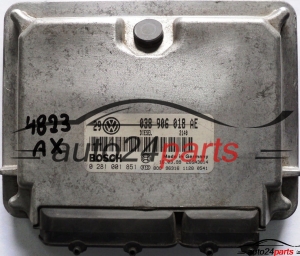 CALCULATEUR MOTEUR VW VOLKSWAGEN GOLF BORA 1.9 TDI 038906018AE, 038 906 018 AE, BOSCH 0281001851, 0 281 001 851 DIESEL 2140 28SA3814