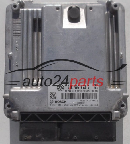 CALCULATEUR MOTEUR VOLKSWAGEN PASSAT 2.0 TDI BOSCH 0 281 014 262, 0281014262, 03L 906 022 G, 03L906022G, EDC17CP14