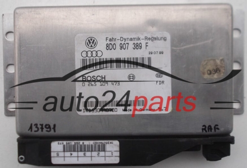 ECU CENTRALITA ABS ESP AUDI A6 S6 C5 BOSCH 0 265 109 473, 0265109473, 8D0 907 389 F, 8D0907389F 