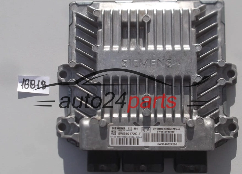 KOMPUTER STEROWNIK SILNIKA CITROEN JUMPER 3.0 HDI 5WS40172C-T, 5WS40172CT, HW9648624280, 9648624280, SID804