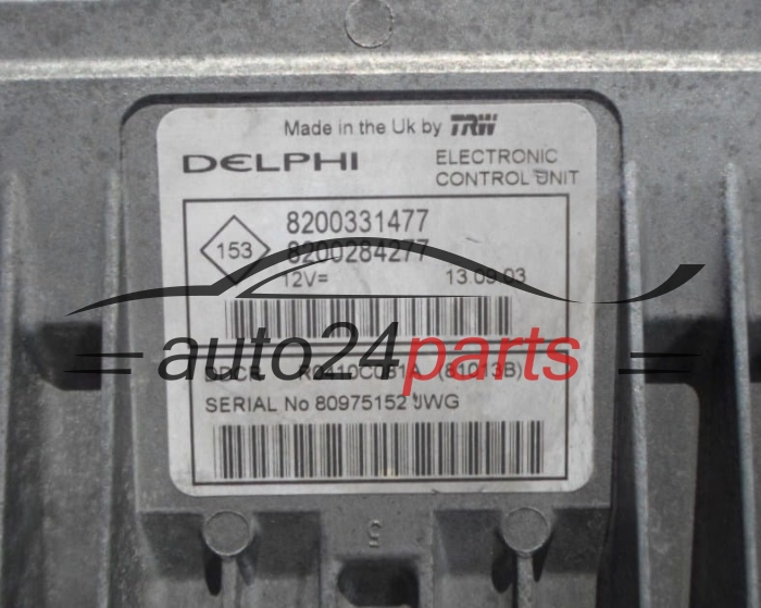 ECU CENTRALITA DE MOTOR  RENAULT CLIO 1.5 DCI Delphi R0410C081A, 8200331477, 8200284277