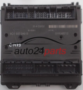 CENTRALKA MODUL STEROWNIK KOMFORTU 6Q1937049B, 6Q1 937 049 B, SIEMENS 5WK4 8212, 5WK48212 SEAT IBIZA SKODA FABIA VW POLO - 