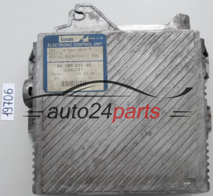 KOMPUTER STEROWNIK SILNIKA PEUGEOT 806 CITROEN EVASION FIAT ULYSSE 2.1 TD LUCAS DCU R04010013C, R 04010013 C, 9628903580, 96 289 035 80 XUDLC01
