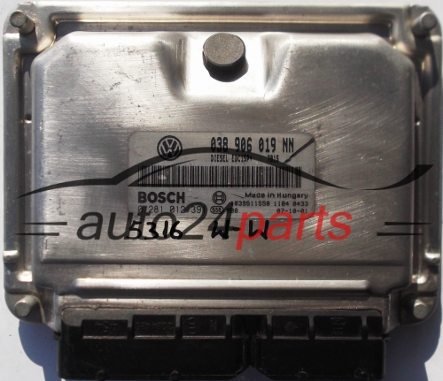 MOTORSTEUERGERÄT ECU STEUERGERAT VW VOLKSWAGEN NEW BEETLE 1.9 TDI BOSCH 0281012391, 0 281 012 391, 038906019NN, 038 906 019 NN