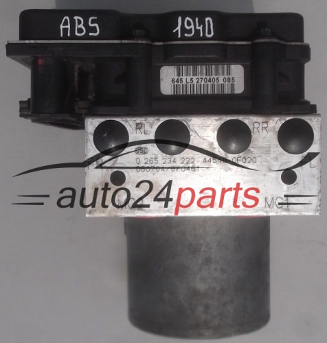 POMPE HYDRAULIQUE ET CALCULATEUR d'ABS TOYOTA COROLLA VERSO BOSCH 0 265 234 222