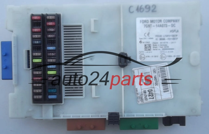 SKRZYNKA BEZPIECZNIKÓW MODUL FORD MONDEO Delphi 28110779-L4111, 28110779L4111, 7G9T-14A073-DC, 7G9T14A073DC, H5PLA 