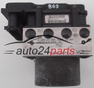 ABS POMPA I STEROWNIK RENAULT CLIO MODUS BOSCH 0265231359, 8200 129 951, 8200129951, 0 265 800 329, 0265800329 