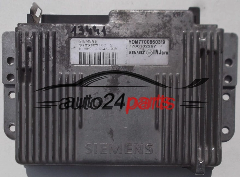 KOMPUTER STEROWNIK SILNIKA RENAULT MEGANE 1.6 16V SIEMENS S105300103B, HOM 7700860319, 7700102267