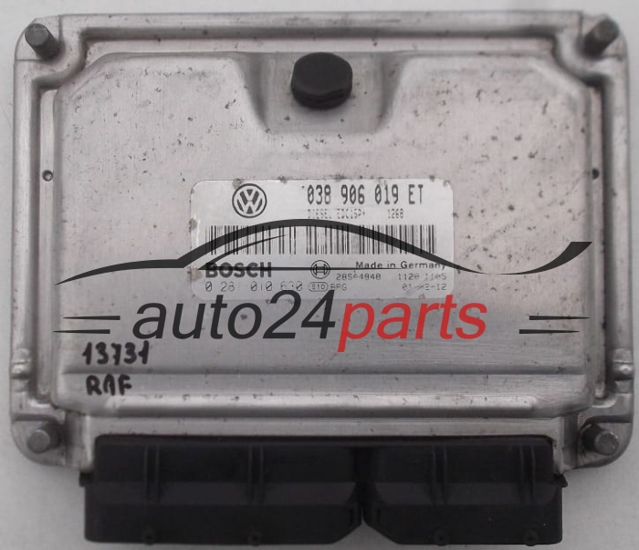 KOMPUTER STEROWNIK SILNIKA VOLKSWAGEN SHARAN GALAXY BOSCH 0 281 010 630, 0281010630, 038 906 019 ET, 038906019ET