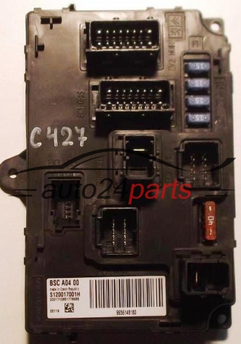 KOMFORTSTEUERGERÄT PEUGEOT 407 SIEMENS S120017001 H, S120017001H,  9656148180 BSC A04 00