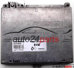 MOTORSTEUERGERÄT ECU STEUERGERAT RENAULT CLIO 1.4, SIEMENS S111718102 A, S111718102A, HOM7700749946, 7700749946 